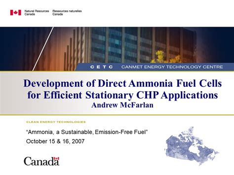 Development of Direct Ammonia Fuel Cells for Efficient Stationary CHP Applications – Ammonia ...