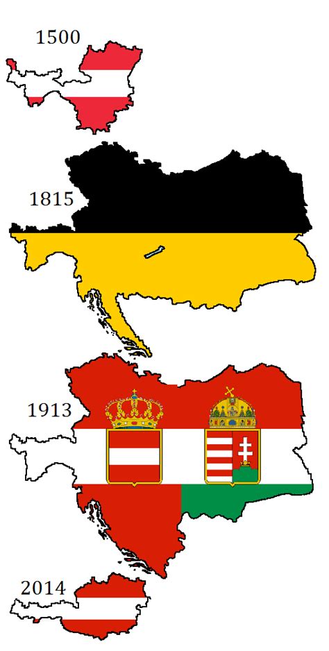 Flag maps of Austrian history by DinoSpain on DeviantArt