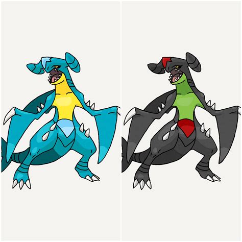 [Art] I made 2 alt shiny Garchomp. What do you think? What's your ...