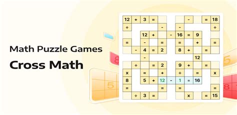 Math Puzzle Games - Cross Math