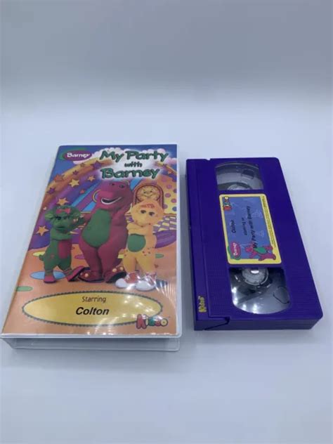 MY PARTY WITH Barney Alex VHS Kideo Clamshell Christmas Wish £28.85 - PicClick UK