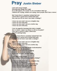 Justin Bieber Song Lyrics - Free Printable Online Blog