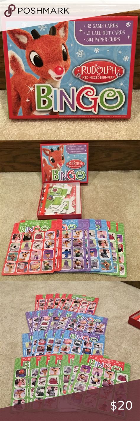 Rudolph the Red-Nosed Reindeer Bingo Game | Red nosed reindeer, Rudolph ...