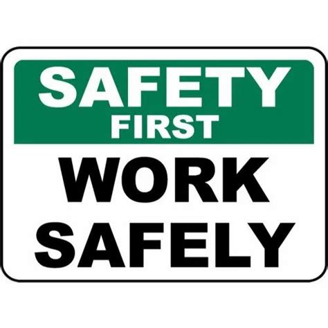 Safety Sign Board, Thickness: 2-3 Mm, For In Construction Areas at ₹ 4 ...