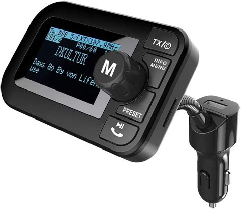 FirstE Car DAB/DAB+ Radio Adapter 2.3" LCD Bluetooth FM: Amazon.co.uk: Electronics