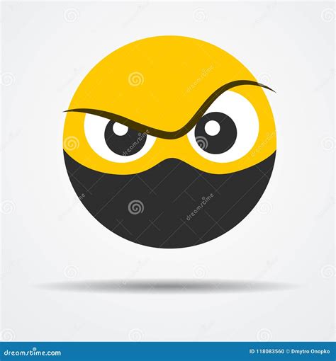 Emoticon Criminal Vector. Cartoon Character | CartoonDealer.com #208065717