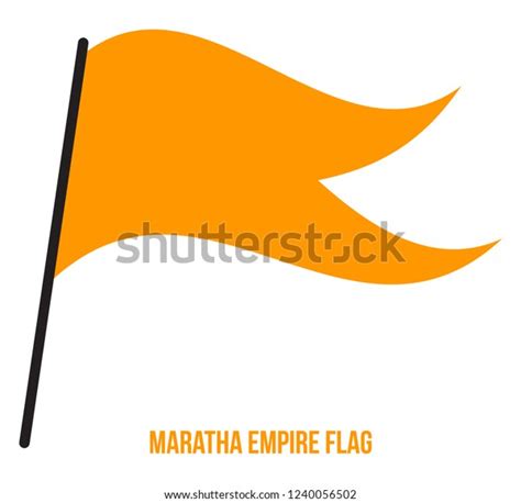 Maratha Empire 1674-1818 Flag Waving Vector Stock Vector (Royalty Free ...