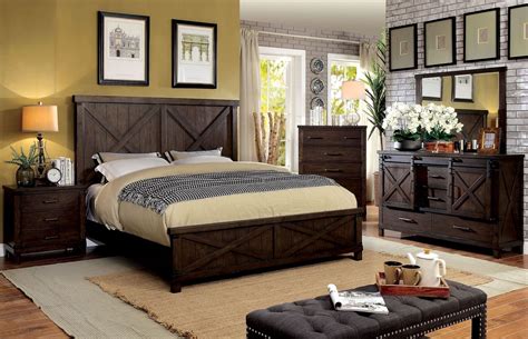 Bianca Dark Walnut Panel Bedroom Set - 1StopBedrooms.