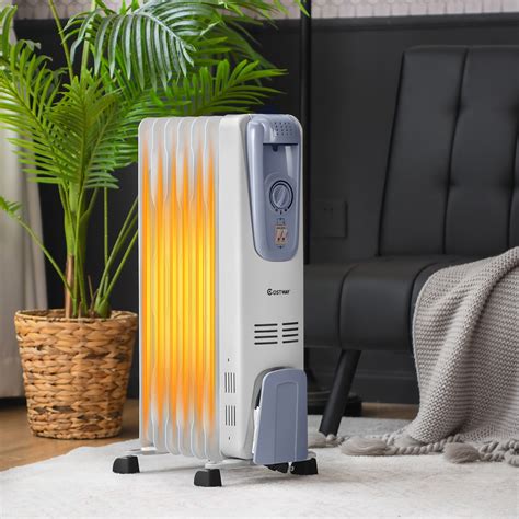 Costway 1500 Watt 5100 BTU Electric Radiator Space Heater with Digital Display & Reviews | Wayfair