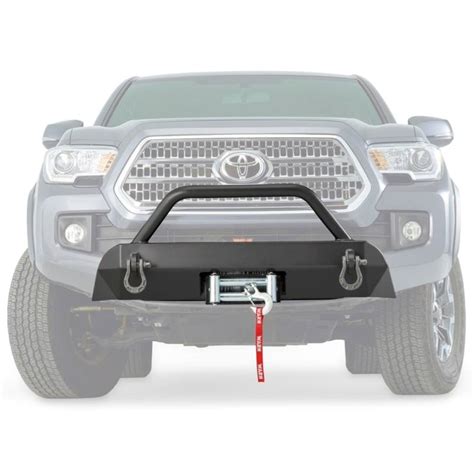 Warn 100044 Semi Hidden Winch Mount Bumper Toyota Tacoma 2016-2020 | Bumper Superstore