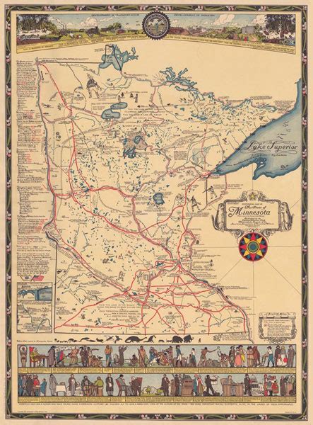 1931 Historical Map of MN | Redwood County Historical Society