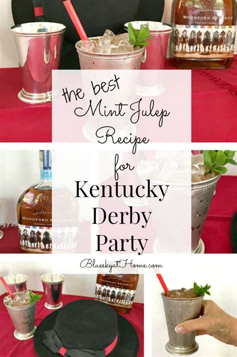 Best Mint Julep Recipe for Kentucky Derby Party - Bluesky at Home