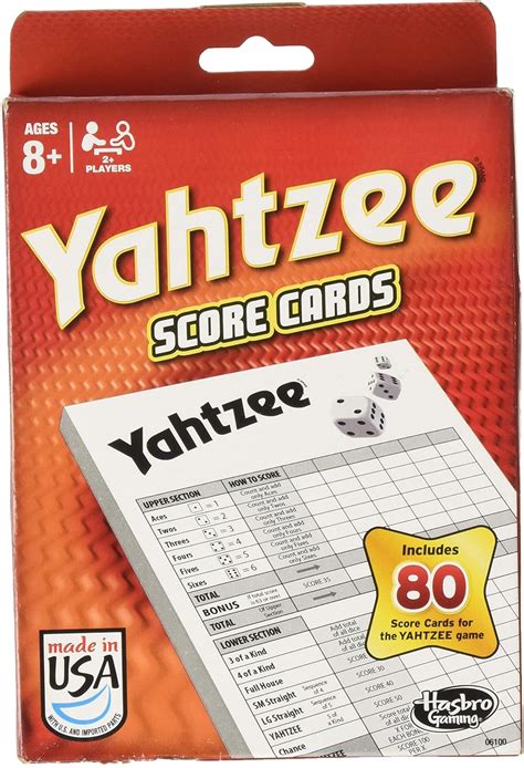 Games Board & Traditional Games Yahtzee Score Pads ACC NEW