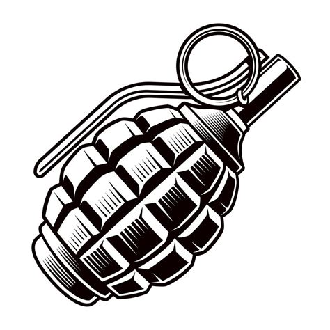 Grenade vector 539133 Vector Art at Vecteezy