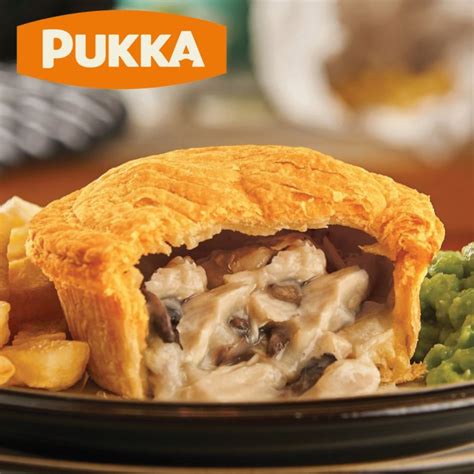 Pukka Pies Chicken & Mushroom Pie (individually wrapped, 12 x 224g ...