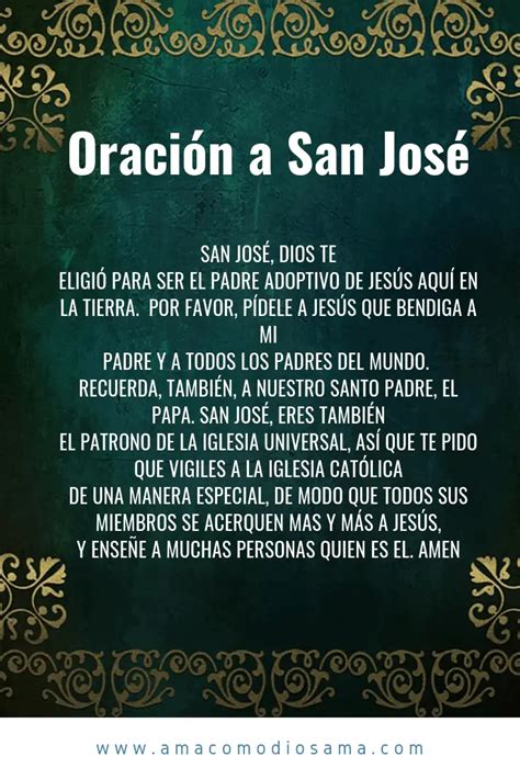 Oración a San José – Ama Como Dios Ama