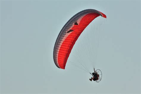 Man Flying Motorized Paraglider Free Stock Photo - Public Domain Pictures