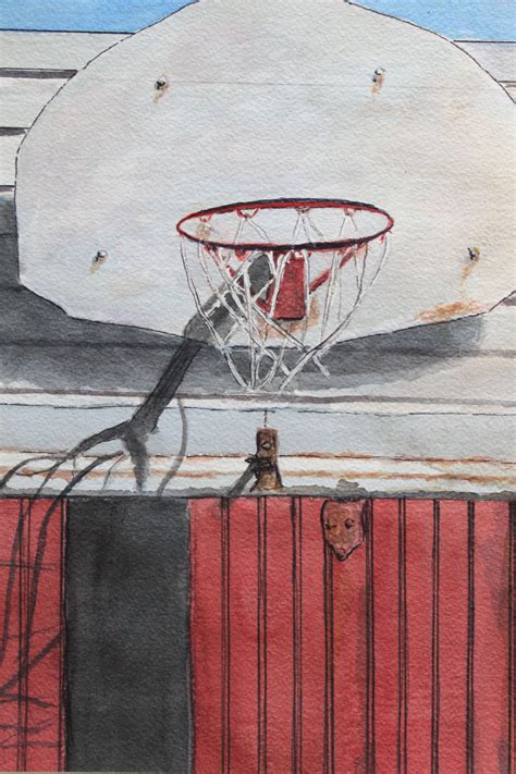 Basketball Hoop | Basketball painting, Watercolor paintings, Painting