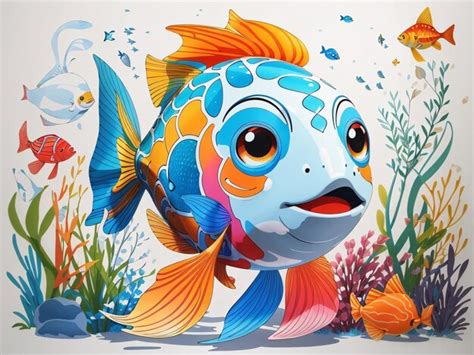 Premium AI Image | Kids Coloring Page Dori Fish