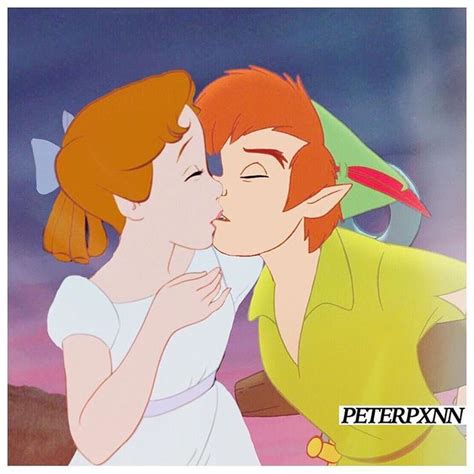 Peter and Wendy kiss | Peter pan anime, Peter pan disney, Peter and wendy