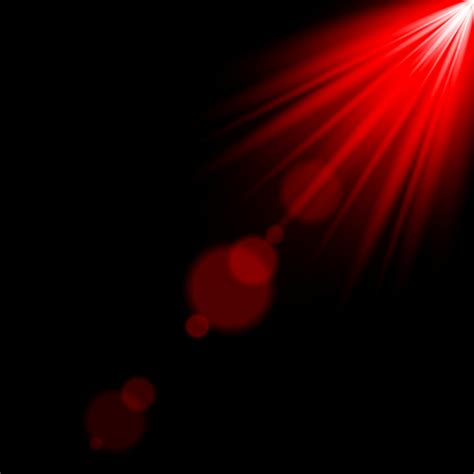 Lens Flare Red Light effect glow illuminated vector 4939951 Vector Art ...