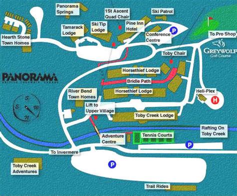 Maps of Panorama ski resort in Canada | SNO