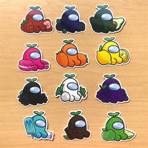 among us all characters sticker cute stickers aesthetic stickers ...