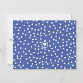 Blue Heart & Dots Cute Girly Note Card | Zazzle