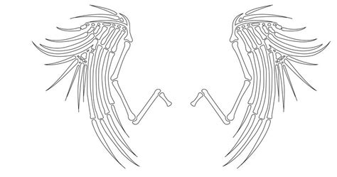 Skeletal Wings-Tattoo Design by VictoriaTriip on DeviantArt