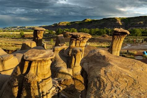 Hoodoos of Alberta by Drumheller in Canada Stock Photo - Image of formation, monument: 158149380