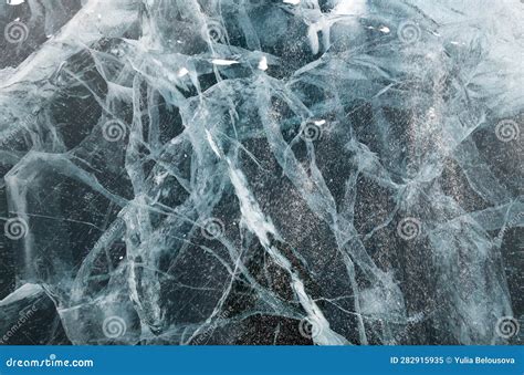 Ice of Lake Baikal stock image. Image of landscape, winter - 282915935