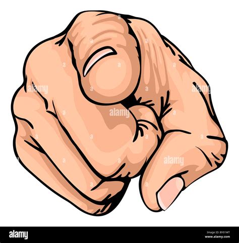 Pointing hand illustration hi-res stock photography and images - Alamy