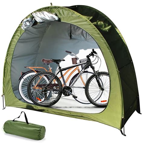 Buy Outdoor Bike Storage, Shed Tent Waterproof Oxford Foldable Waterproof Bicycle Shelter Space ...