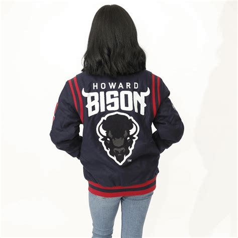 Howard Univ.| VARSITY JACKET NAVY UNISEX (aja) – collegiateluxe