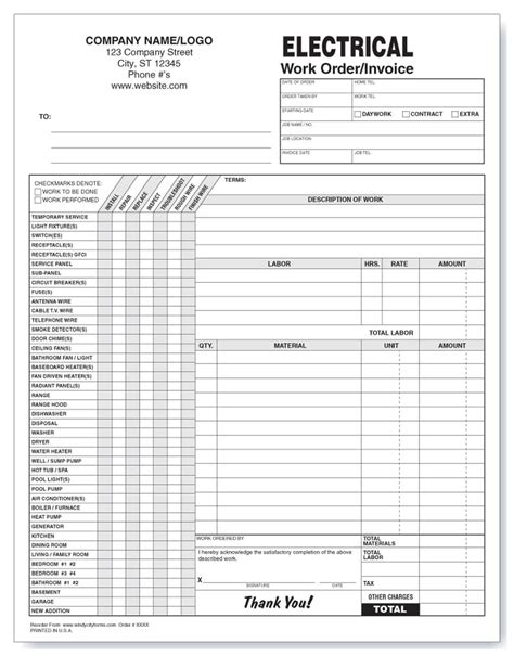 Free Printable Job Work Order Forms - Printable Form, Templates and Letter