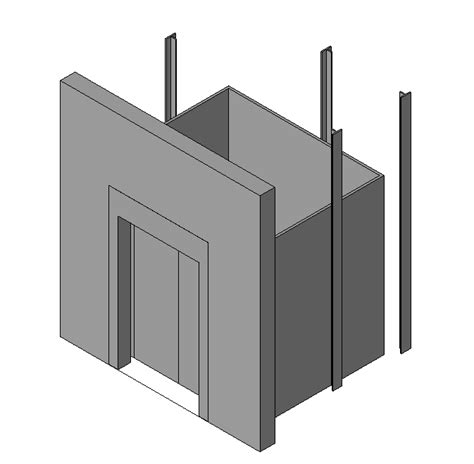 Edited Wall-based Lift In Revit | Library Revit