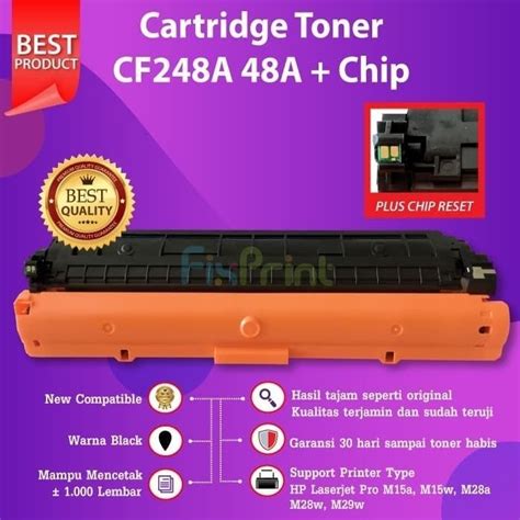 Cartridge Toner Compatible HP 48A CF248A Printer Laserjet M15a M15w M28a M28wM29w New CHIP ...