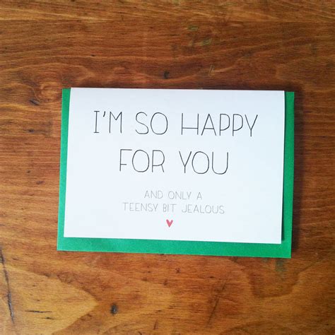 'So Happy For You' Congratulations Card By Witty Hearts | notonthehighstreet.com