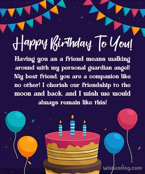 Birthday Paragraph for Best Friend - WishesMsg