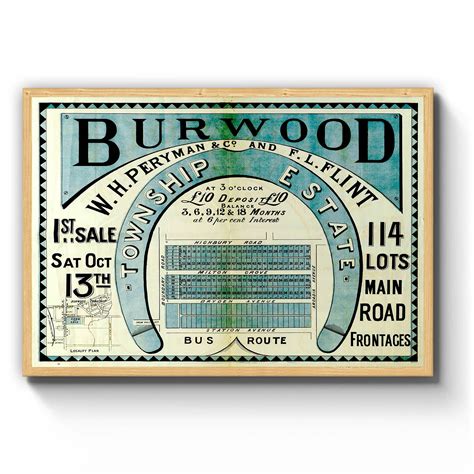 Burwood, Victoria Vintage Maps