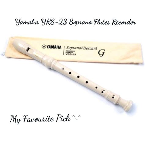 Yamaha YRS-23 Soprano Flutes Recorder | Shopee Malaysia