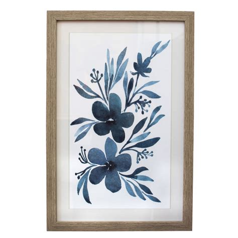 Painted Blossom Framed Print Wall Art 30x45cm