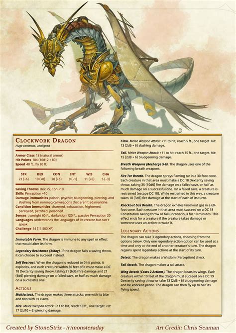 DnD 5e Homebrew — Steampunk Monsters by Stonestrix...