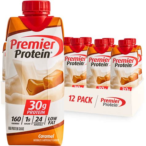 Premier Protein Shake, Caramel, 30g Protein, 11 Fl Oz, 12 Ct - Walmart ...