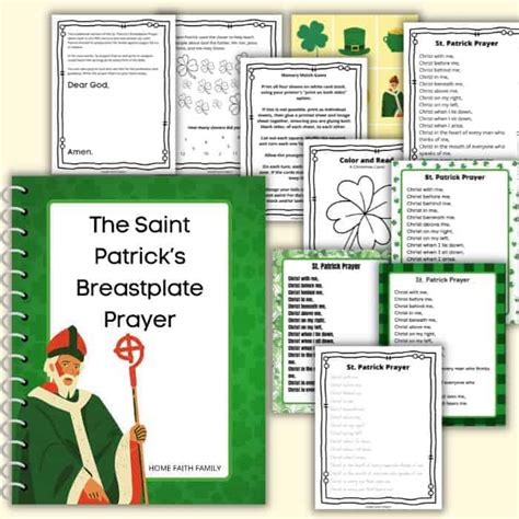 Free St. Patrick's Breastplate Prayer Printable For Kids - Home Faith ...