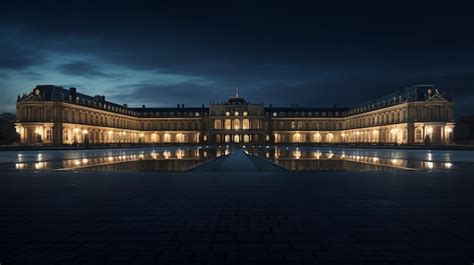 Premium AI Image | Night view of Versailles Palace