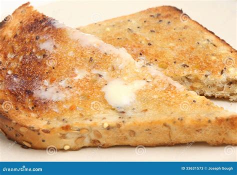 Wholemeal Toast With Butter Stock Photos - Image: 33631573