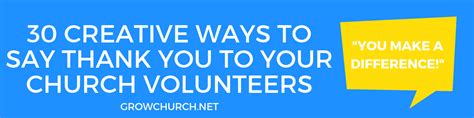 CREATIVE WAYS TO SAY THANK YOU TO YOUR CHURCH VOLUNTEERS | GrowChurch