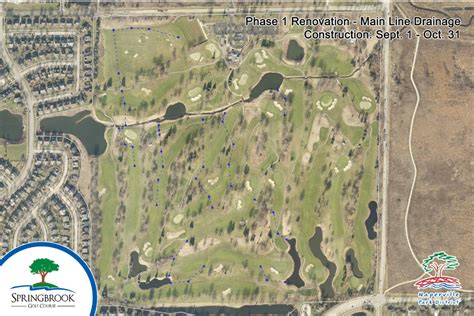 Springbrook Golf Course Renovation – Phase 1 - Springbrook & Naperbrook Golf Courses