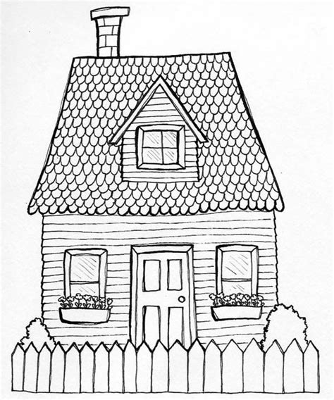 House Line Drawing Clip Art at GetDrawings | Free download